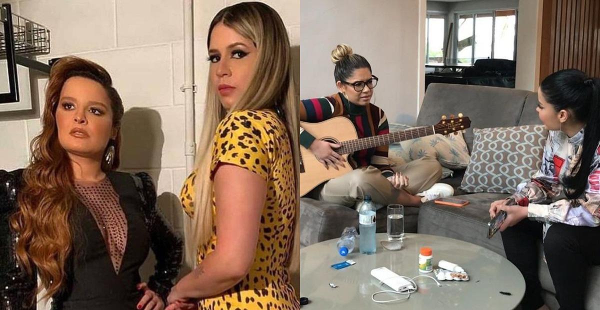 Maiara mostra processo de composição de música com Marília Mendonça e emociona fãs: ”Que perda!”