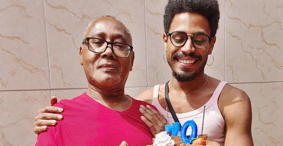 Ícaro Silva emociona ao celebrar 70 anos do pai: ”Para um homem preto no Brasil é tanta vitória”
