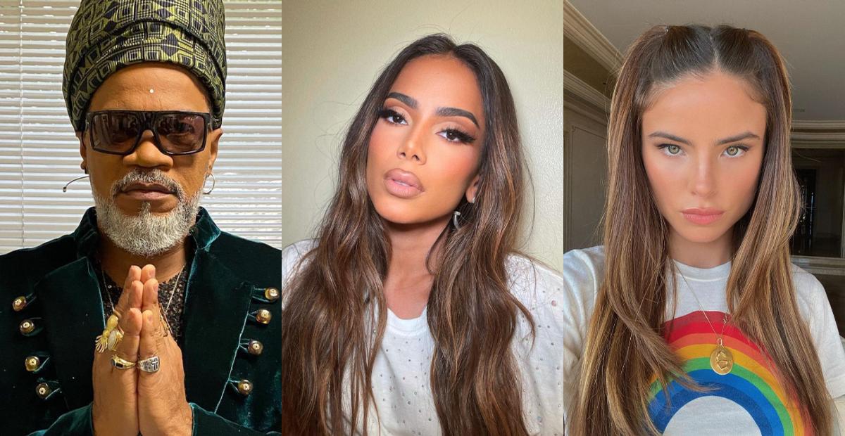 Carlinhos Brown mostra bastidores do Grammy Latino com Anitta e Giullia Be: ”Turma incrível!”