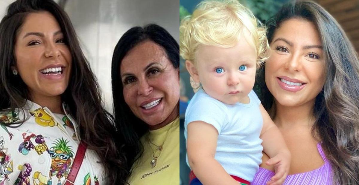 Em Portugal, Andressa Ferreira surge com a sogra, Gretchen, e o filho Bento: ”Turistando!”