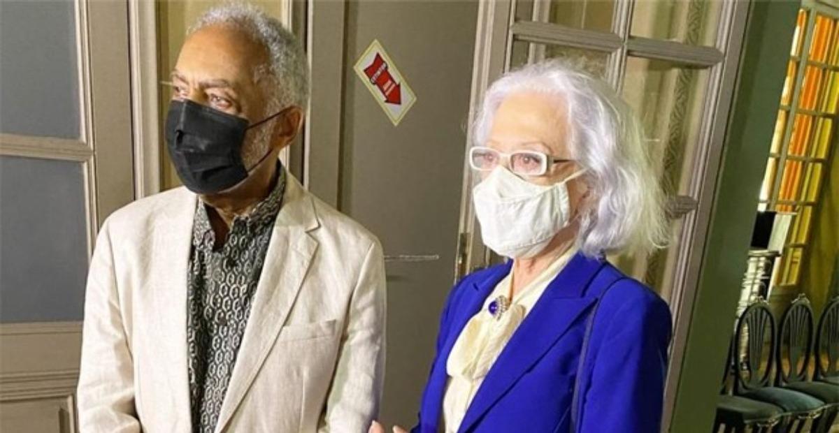 Gilberto Gil e Fernanda Montenegro surgem juntos na Academia Brasileira de Letras