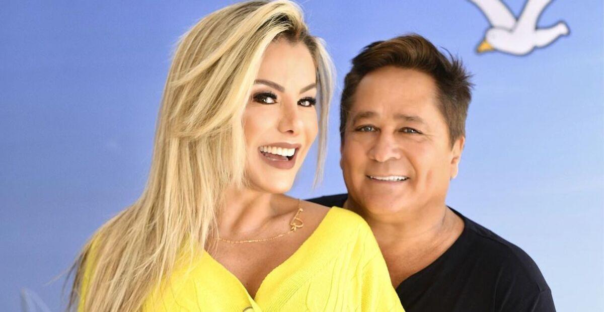 Teto da casa de Poliana Rocha desaba e sogra de Leonardo quase é atingida