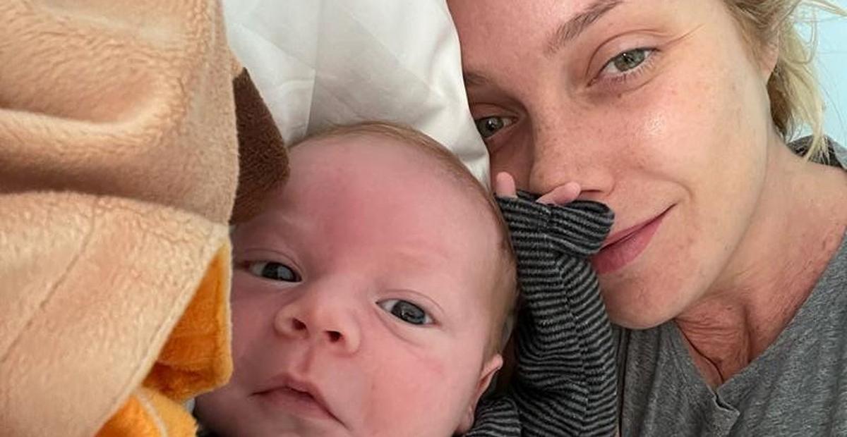 Luiza Possi explode o fofurômetro ao publicar fotos do recém-nascido: ”Meu filho é lindo demais”
