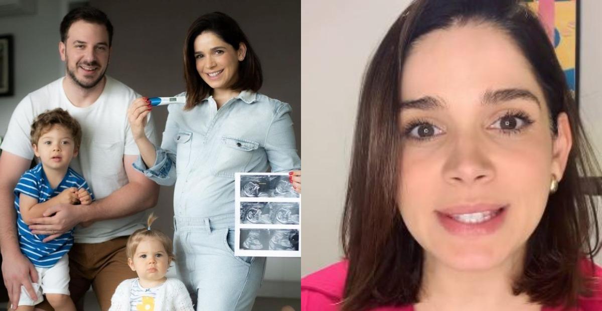 À espera do terceiro filho, Sabrina Petraglia fala da nova gestação: ”Tinha risco de outro aborto”