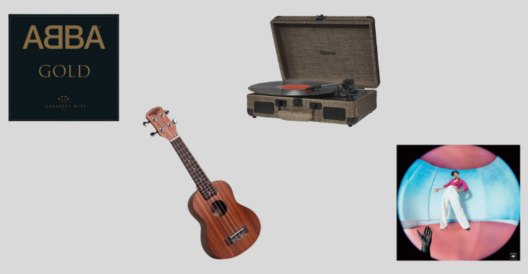 Vitrola, vinis, ukelele e mais: 10 itens para os amantes da música