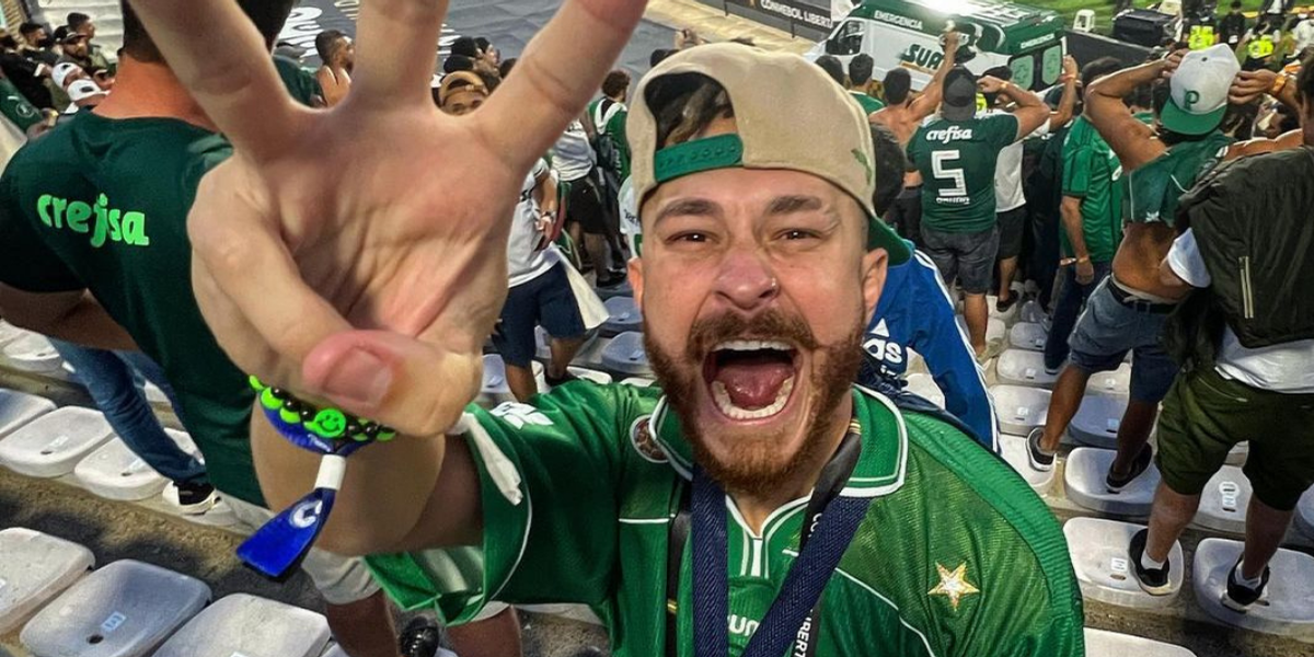 Fred desloca o ombro ao comemorar gol do Palmeiras na final da Libertadores 2021