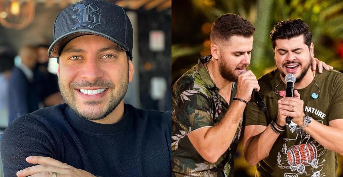Ex-BBB Caio Afiune rasga elogios para Zé Neto e Cristiano em bastidores de show: ”Top demais”