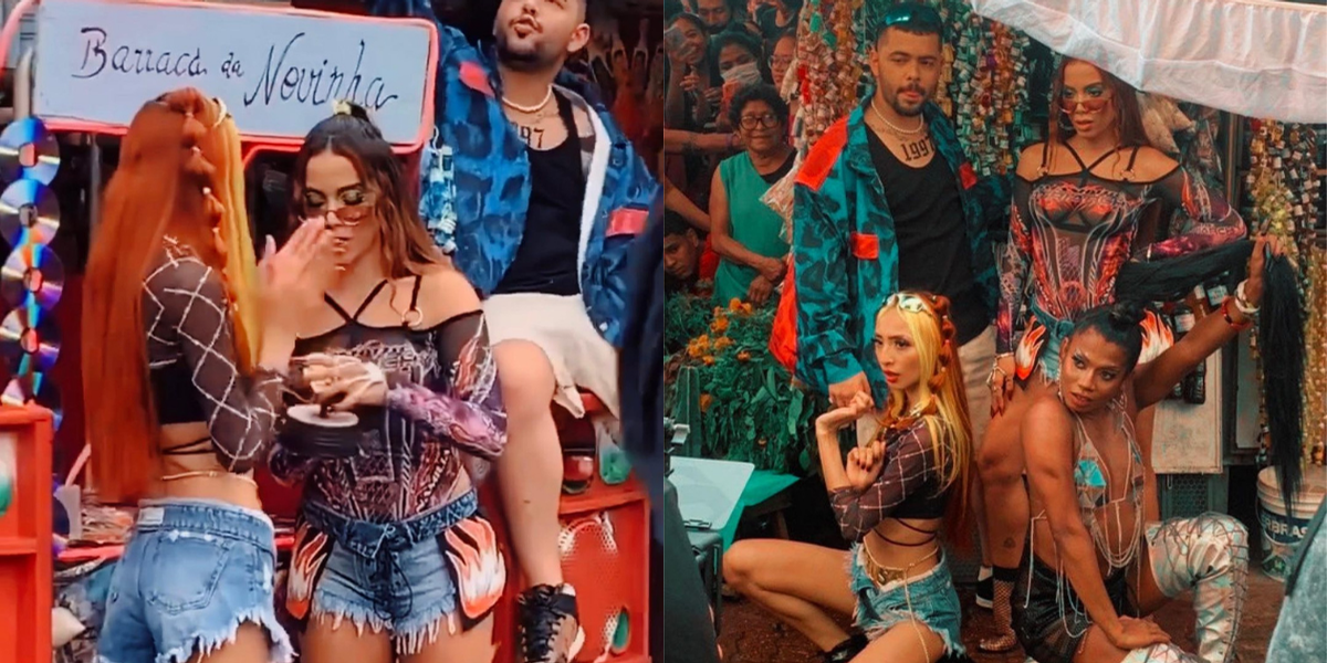 Anitta e Pedro Sampaio gravam clipe de nova música no Mercado Municipal de Belém