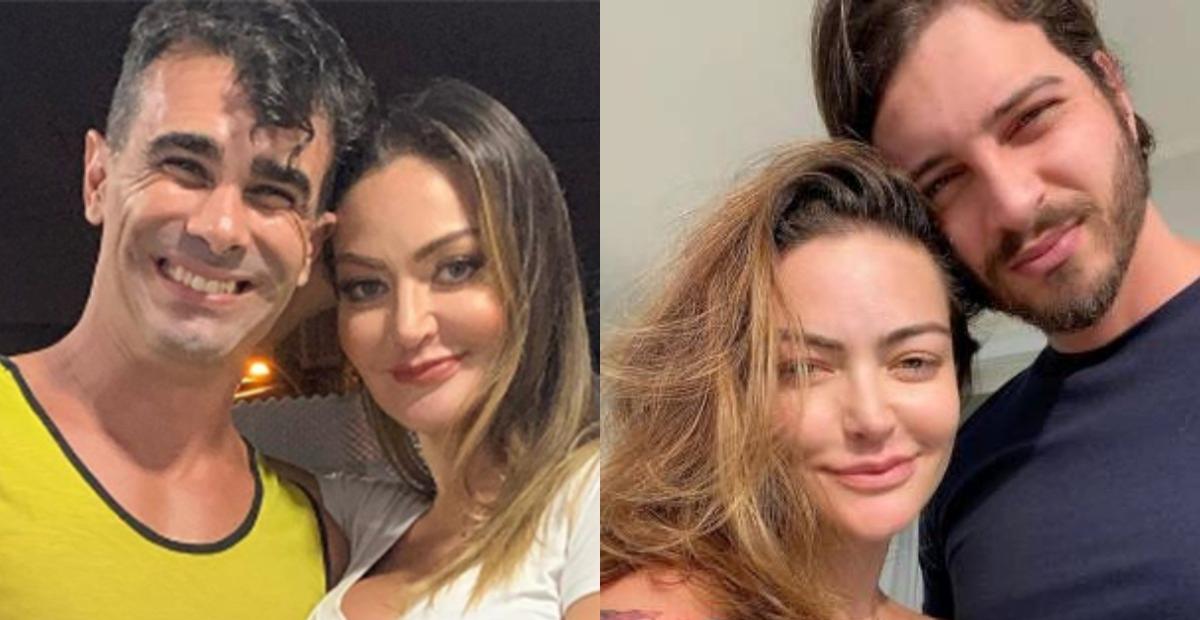 Laura Keller se emociona ao registrar encontro do ex com o atual: ”Maturidade a gente vê por aqui”