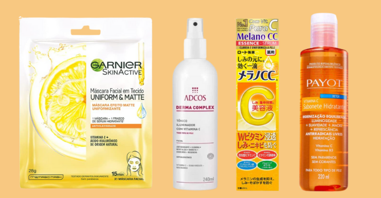 12 produtos ricos em vitamina C para incluir na sua rotina de beleza