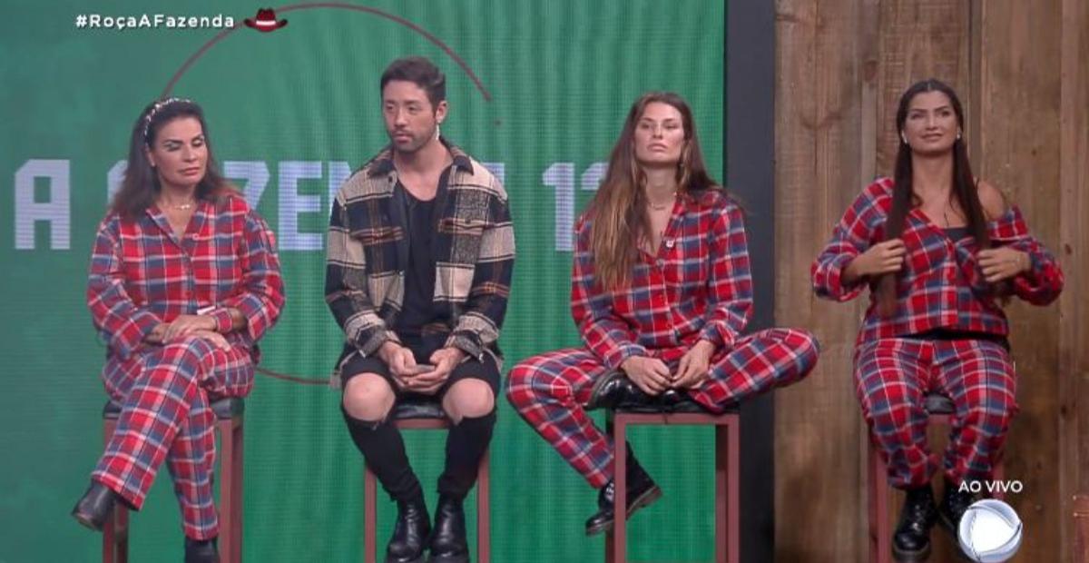 A Fazenda: Solange Gomes, Rico Melquiades, Dayane Mello e Marina Ferrari estão na roça
