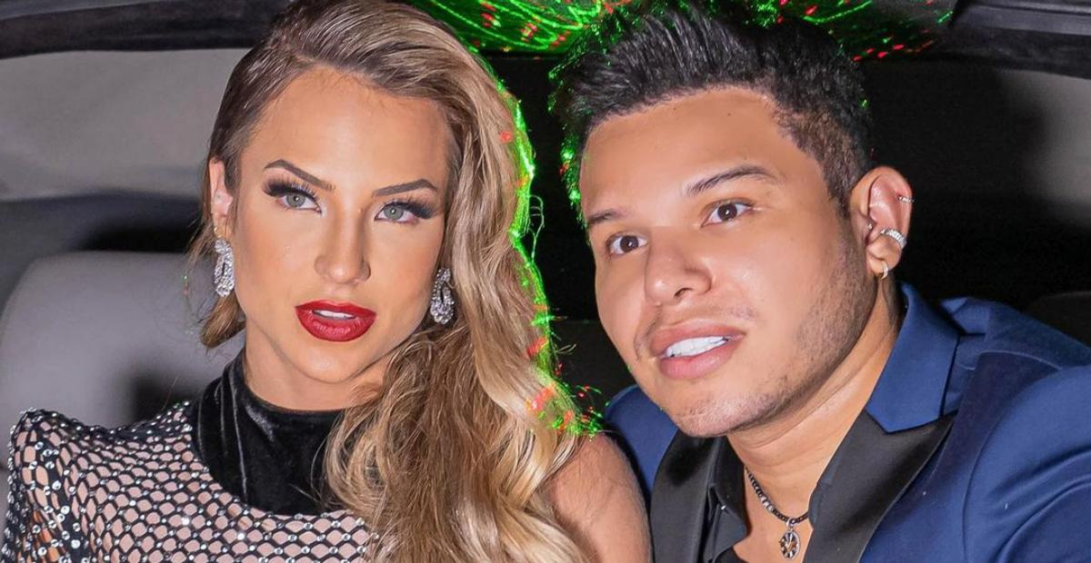 Gabi Martins surge em clima de romance com Tierry durante sua festa e se derrete: ”Amor da minha”