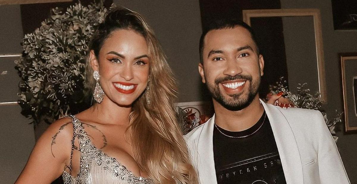 Sarah Andrade reencontra Gil do Vigor durante evento: ”Matei a saudade do meu amorzinho”