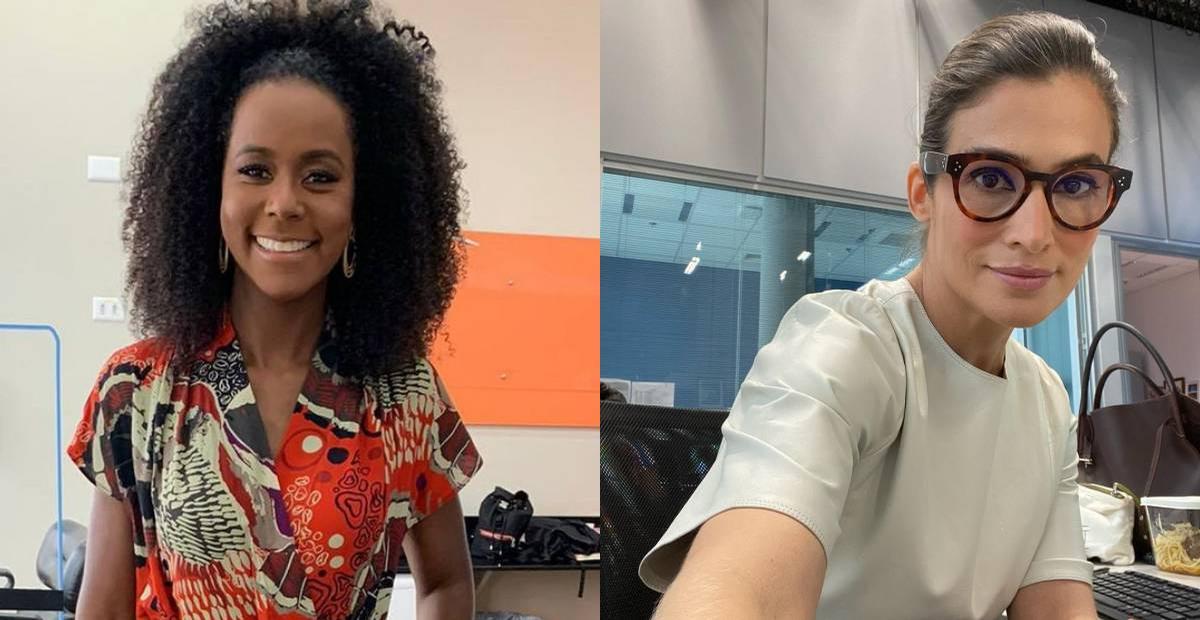 Maju Coutinho mostra encontro com Renata Vasconcellos: ”Sexta feliz”