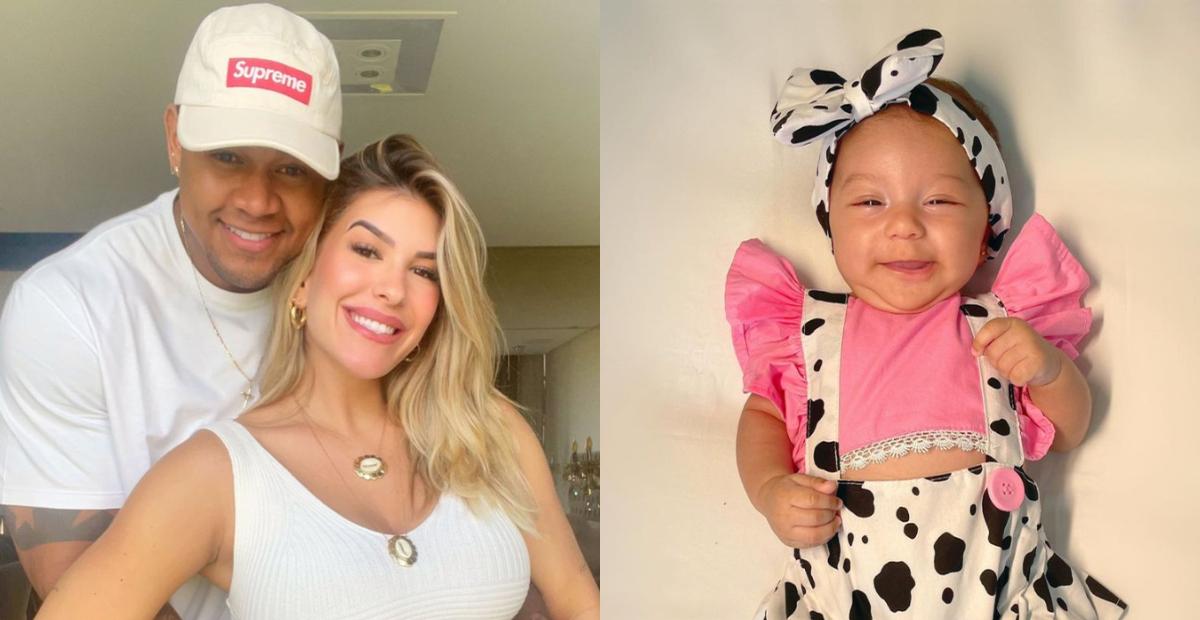 Léo Santana, Lore Improta e Liz surgem curtem momento descontraído em família