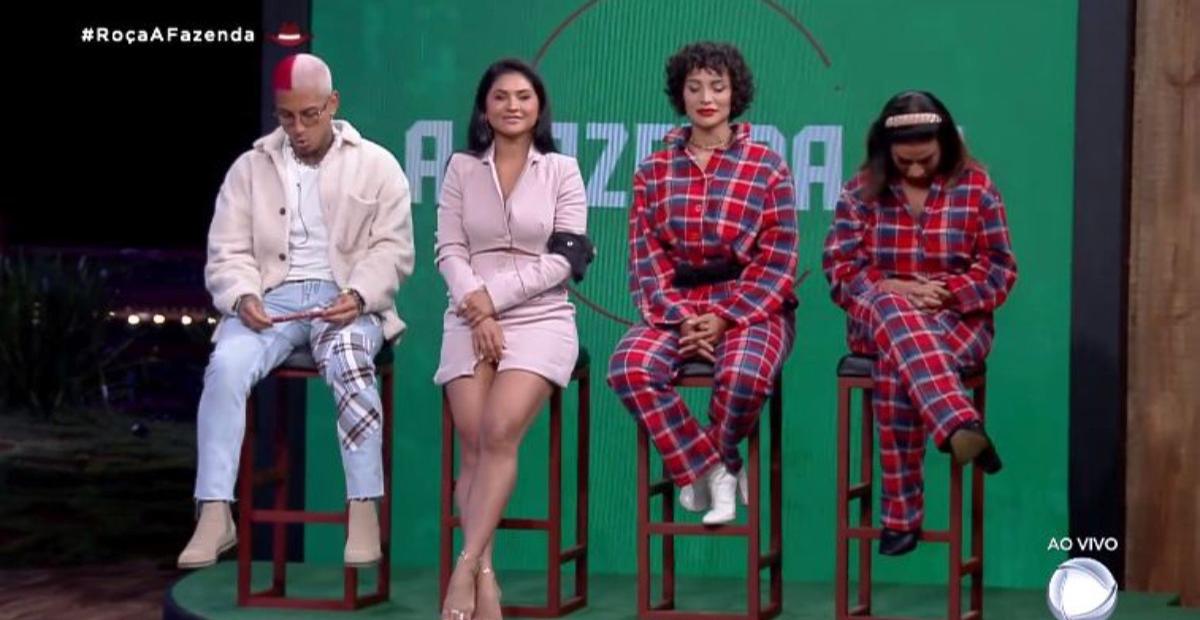 A Fazenda: Aline Mineiro, Dynho Alves, Mileide Mihaile e Solange Gomes estão na 12ª roça do reality