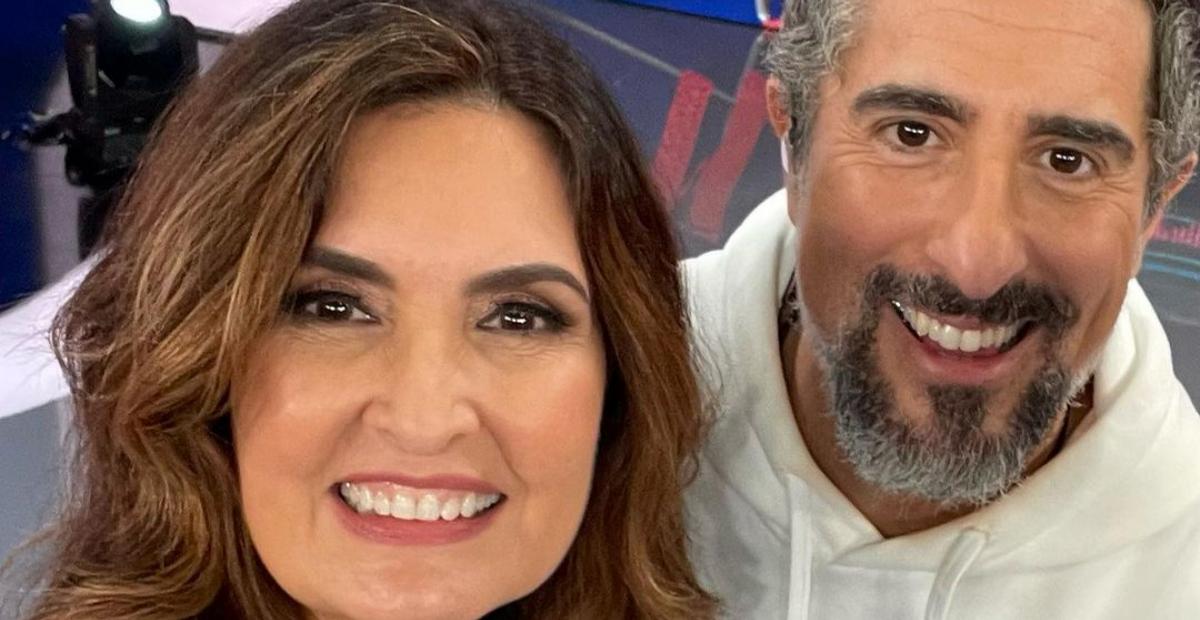 Fátima Bernardes participa do ‘Caldeirão’ e exibe bastidores: ”Foi muito legal!”