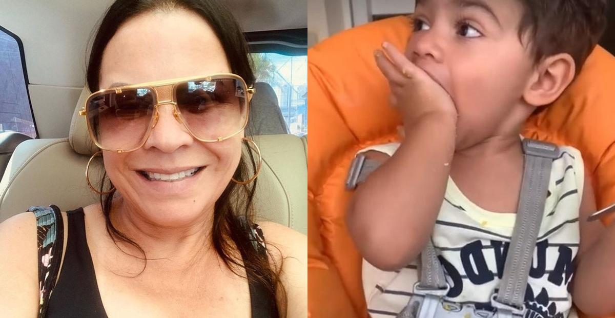 Mãe de Marília Mendonça encanta após postar vídeo do neto comendo cuscuz: ”Eu amo”