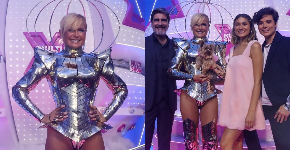 Com look arrasador, Xuxa Meneghel mostra a filha, Sasha, na sua nave pela primeira vez