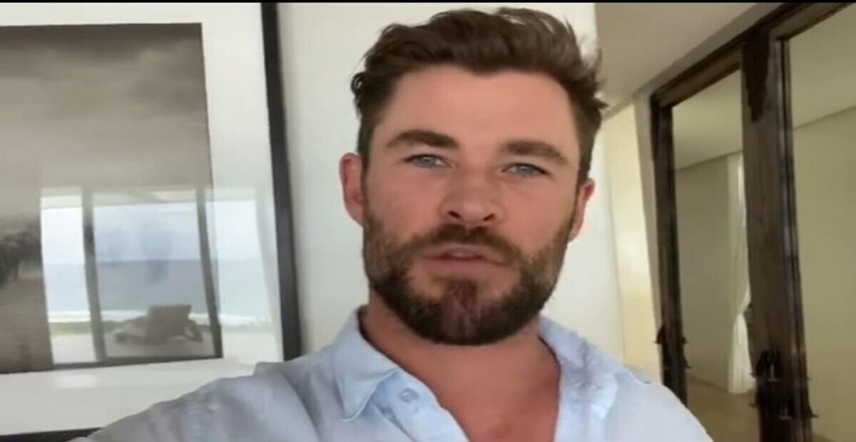 Chris Hemsworth mostra fotos em bastidores de novo filme
