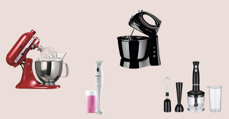 Batedeiras e mixers: confira opções versáteis para o dia a dia na cozinha