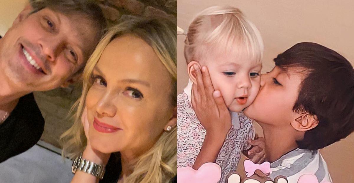 Eliana se declara ao publicar clique com o marido e os filhos no Rio: ”A maior riqueza desta vida”