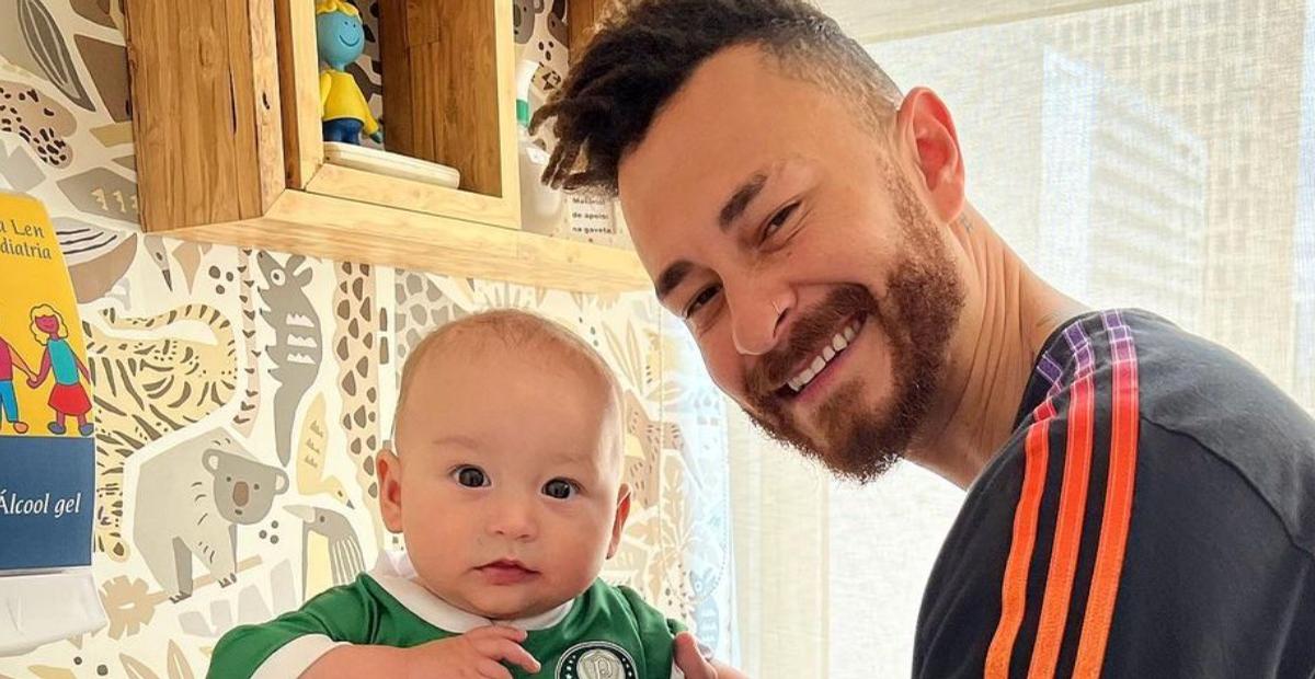 Fred leva Cris, seu filho com Bianca Andrade, ao estádio pela primeira vez: ”Ver o papai jogar”