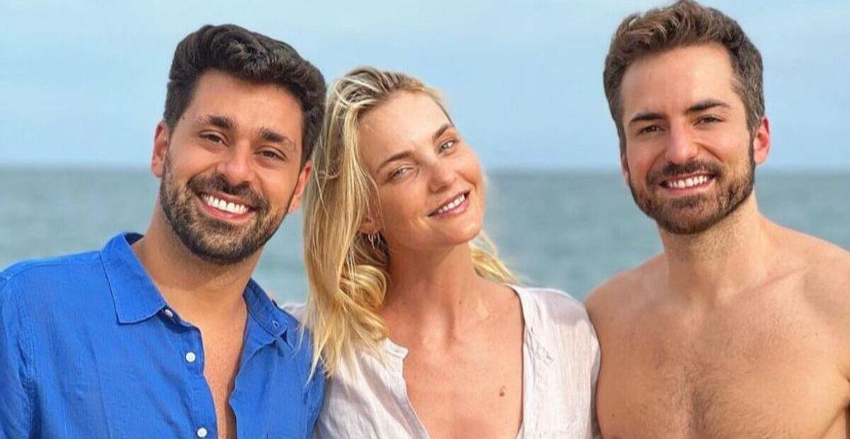 Thales Bretas relembra foto ao lado de Caroline Trentini e Guilherme Cançado: ”Amigos de vida”