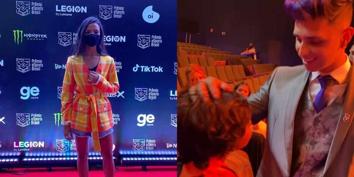 Rayssa Leal apresenta categoria do ‘Prêmio eSports Brasil’ e leva o irmão para conhecer os ídolos