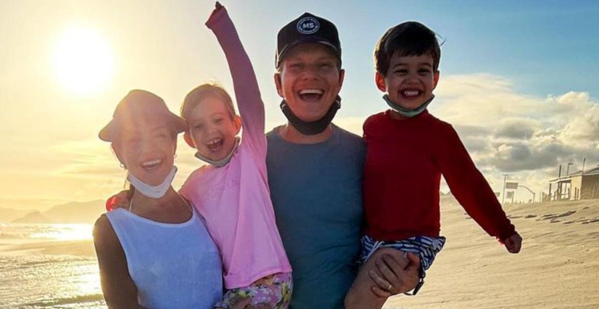 Thais Fersoza curte dia de fazenda com os filhos e com a família de Michel Teló