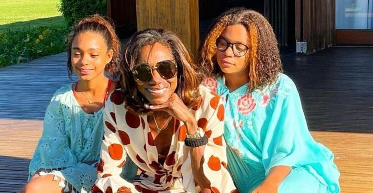 Glória Maria celebra os 14 anos de Maria, a filha mais velha