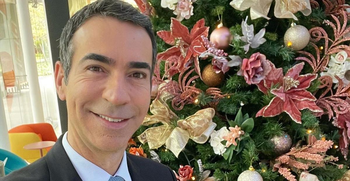 César Tralli agradece carinho no dia do seu aniversário: ”Isso sim é presente de niver e Natal”