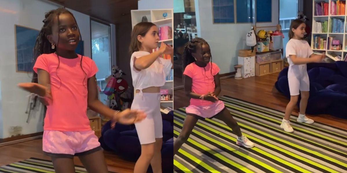 Giovanna Ewbank mostra Titi dançando “A Queda” de Gloria Groove em aula de TikTok