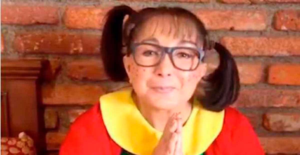 Aos 71 anos, intérprete da eterna Chiquinha, do ‘Chaves’, revela que está com covid-19
