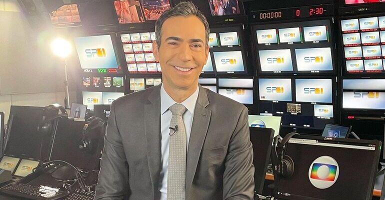 No último dia do ano, César Tralli compartilha foto encantadora com a filha: ”Beleza da vida”