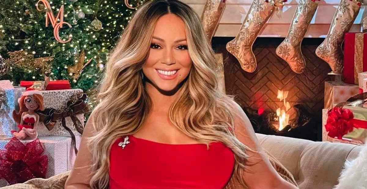 Com look de festa, Mariah Carey aparece cheia de luxo e glamour na neve