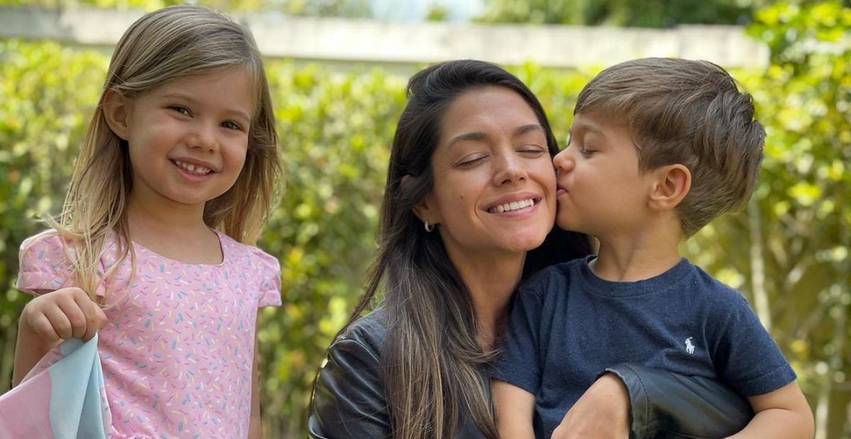 Thais Fersoza publica vídeo emocionante com os filhos, Melinda e Teodoro
