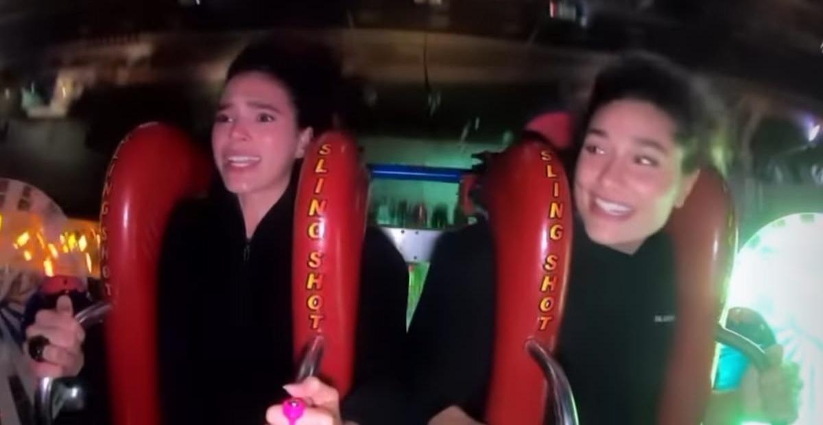 Bruna Marquezine curte brinquedo radical com Sasha Meneghel