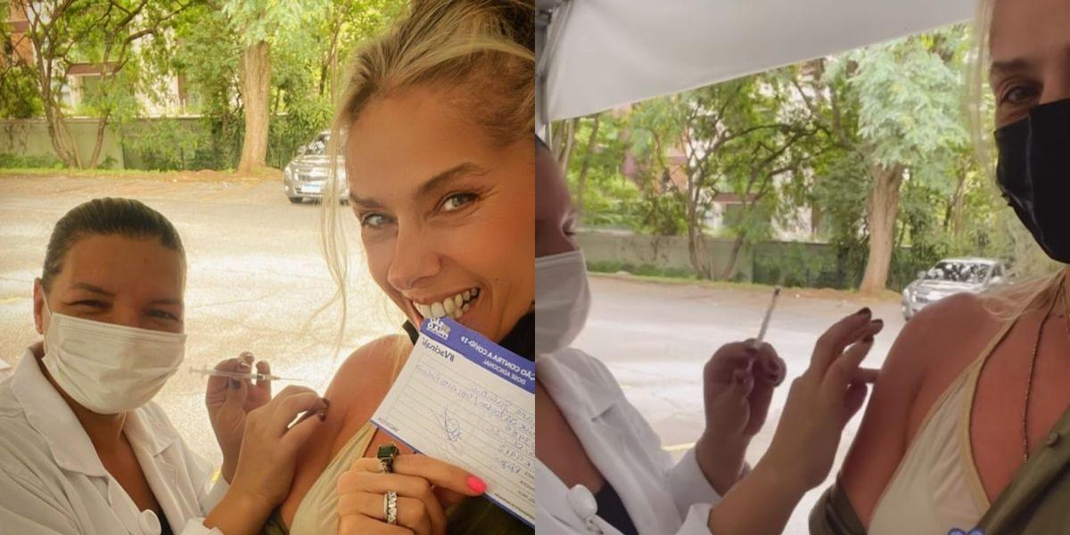 Adriane Galisteu recebe dose de reforço contra covid-19: “Obrigada ciência”