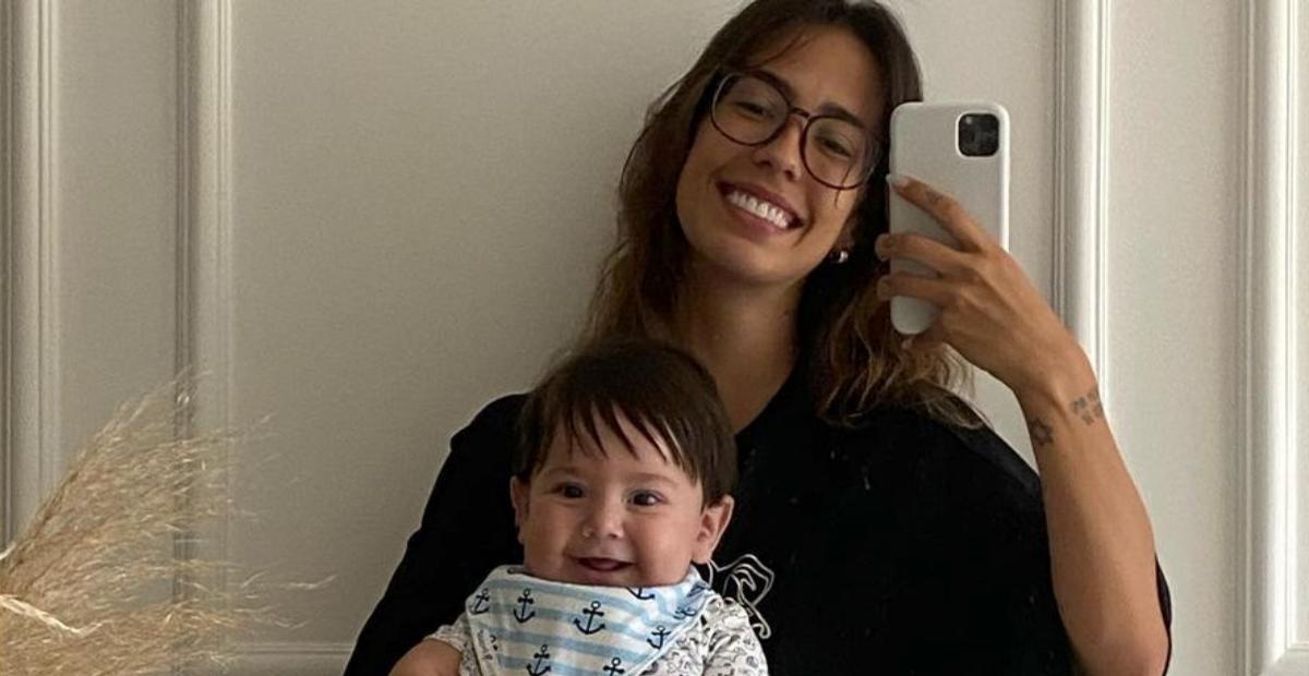 Em vídeo, Gabi Brandt canta para Henri e reação inesperada dele derrete a web