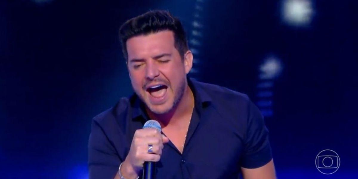 Belutti, da dupla com Marcos surpreende ao cantar Bon Jovi no Caldeirão