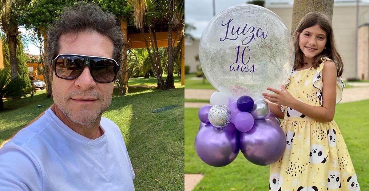 Sertanejo Daniel comemora dez anos da filha Luiza: ”Nossa riqueza”