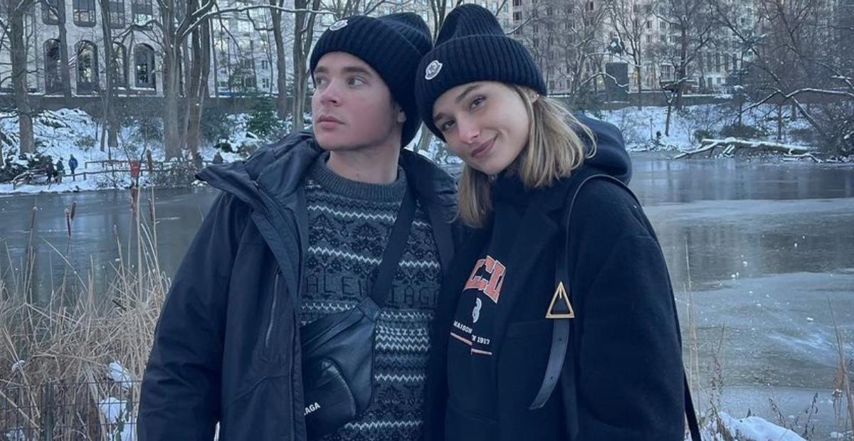 Sasha Meneghel aproveita dia de neve em Nova York com o marido, João Figueiredo