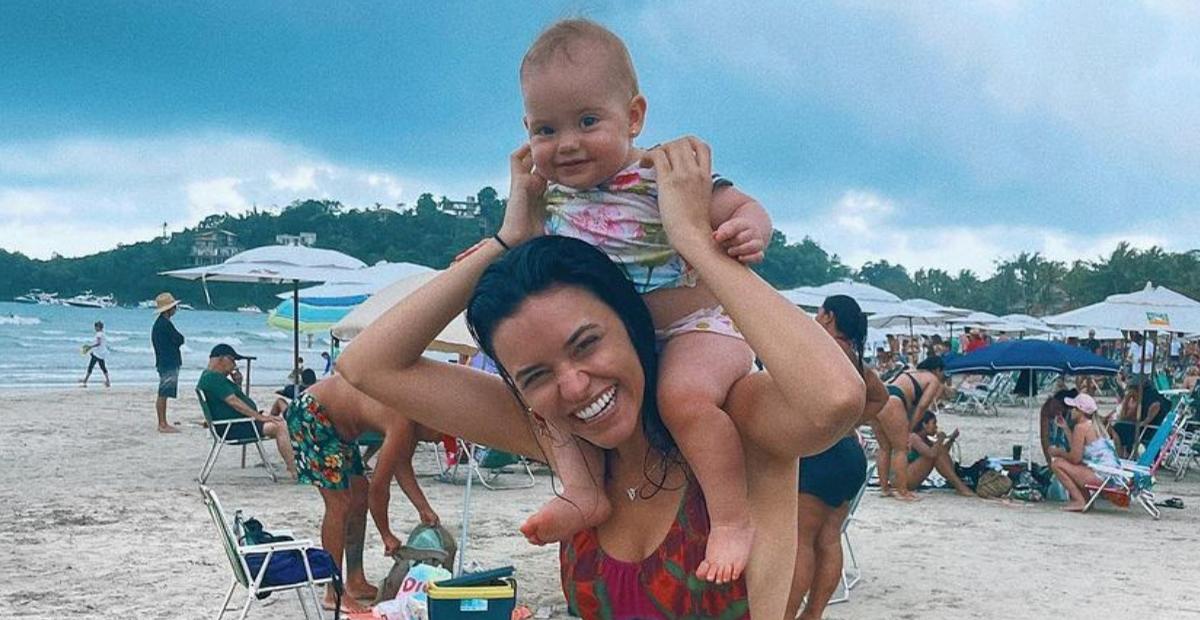 Talita Younan derrete web ao fazer cliques fofos da filha: ”Muito linda!”