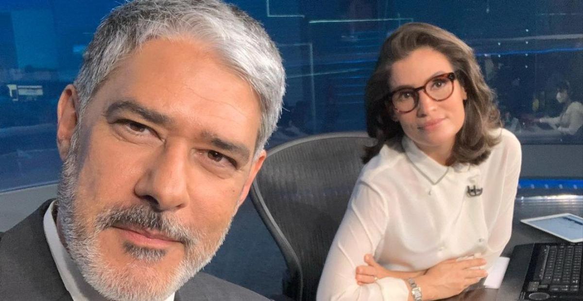 William Bonner está isolado após Renata Vasconcellos testar positivo para covid-19