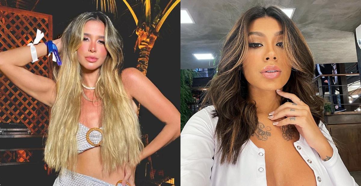 Kerline Cardoso e Pocah surgem juntinhas após show da cantora em balada SP