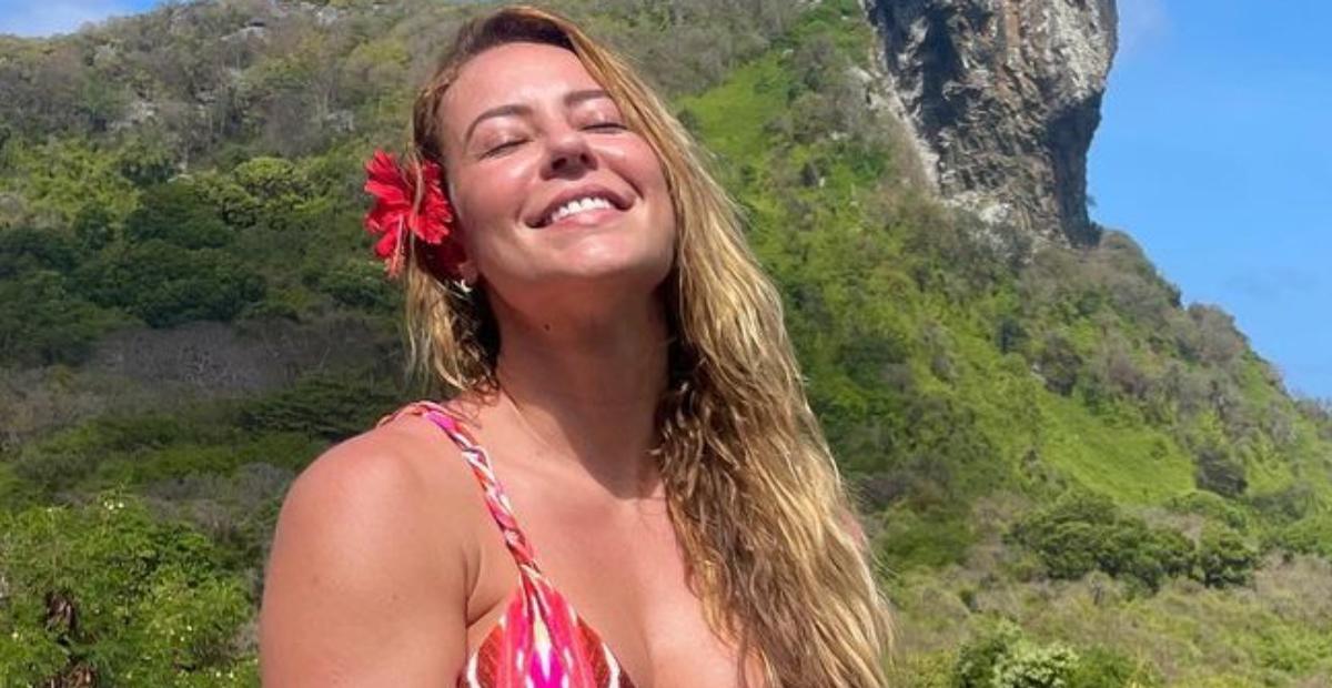 Paolla Oliveira publica lindo registro em Noronha e lamenta: ”Saudade”
