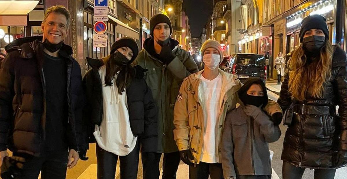 Marcio Garcia curte noite em Paris ao lado de sua família: ”Amo mais que tudo!”