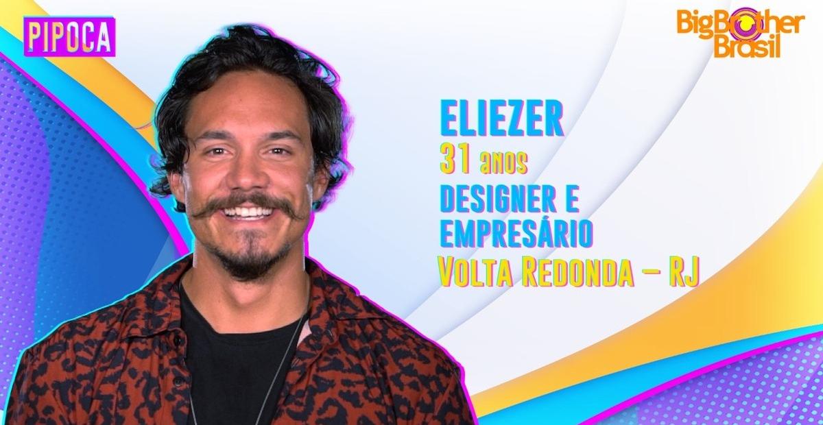 BBB22: Designer e empresário, Eliezer é o quarto integrante do Pipoca revelado