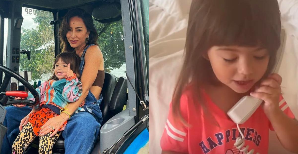 Sabrina Sato arranca gargalhadas ao mostrar Zoe ao telefone: ”Ela atende primeiro e me entrega”